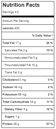 Crispy "Chik'n" Seitan Nutrition Facts